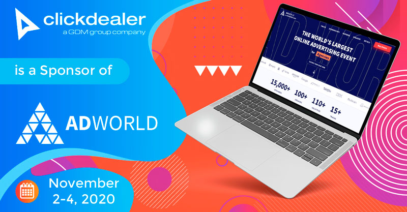 Ad World 2020: спонсор — ClickDealer