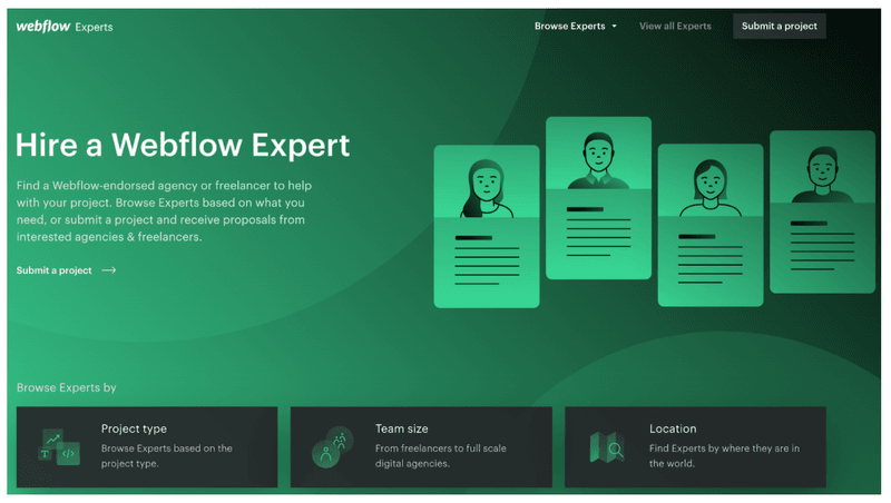 Нанять эксперта по Webflow